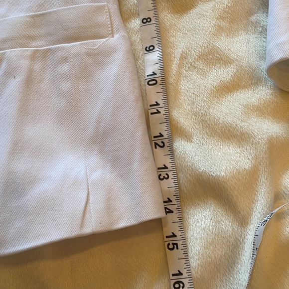 Boston Proper White Embroidered Embellished Blazer size 8 - Picture 10 of 10